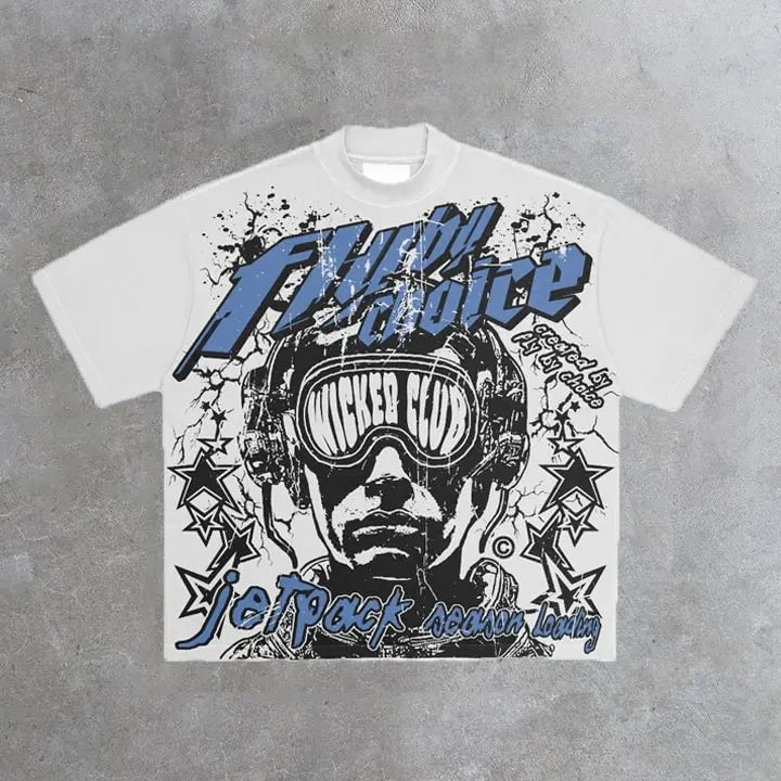 Fly by choice graphic T-shirt