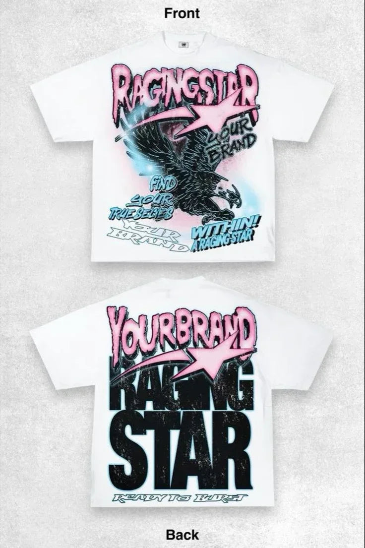 Raging star graphic t-shirt