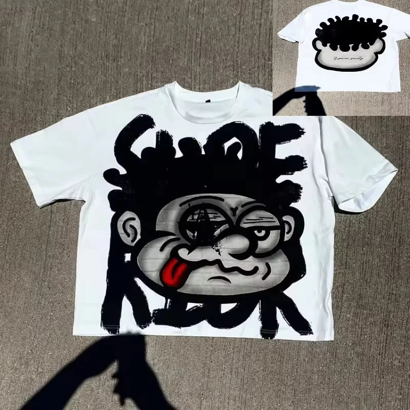 Big face graphic T-shirt