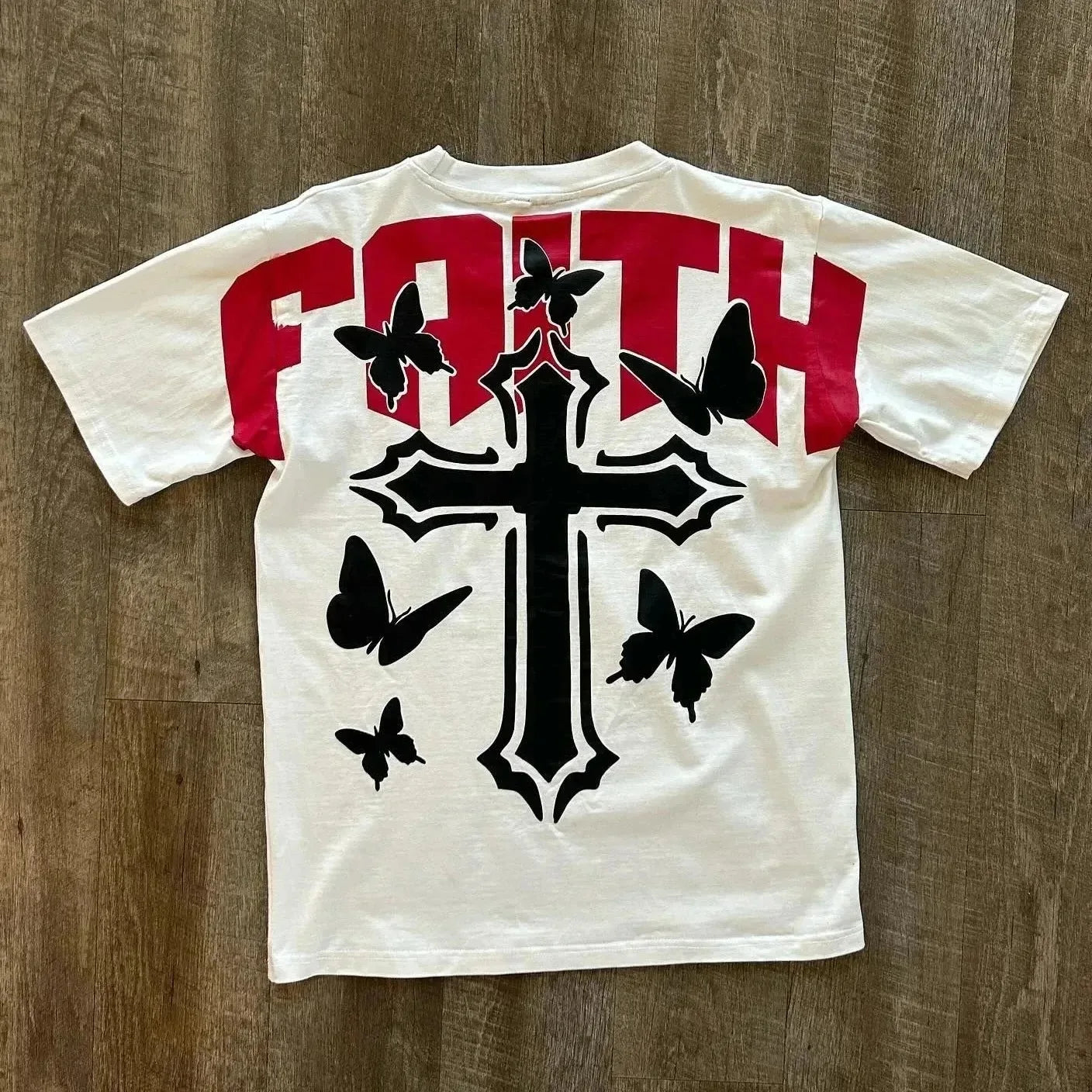 Faithg cross graphic T-shirt