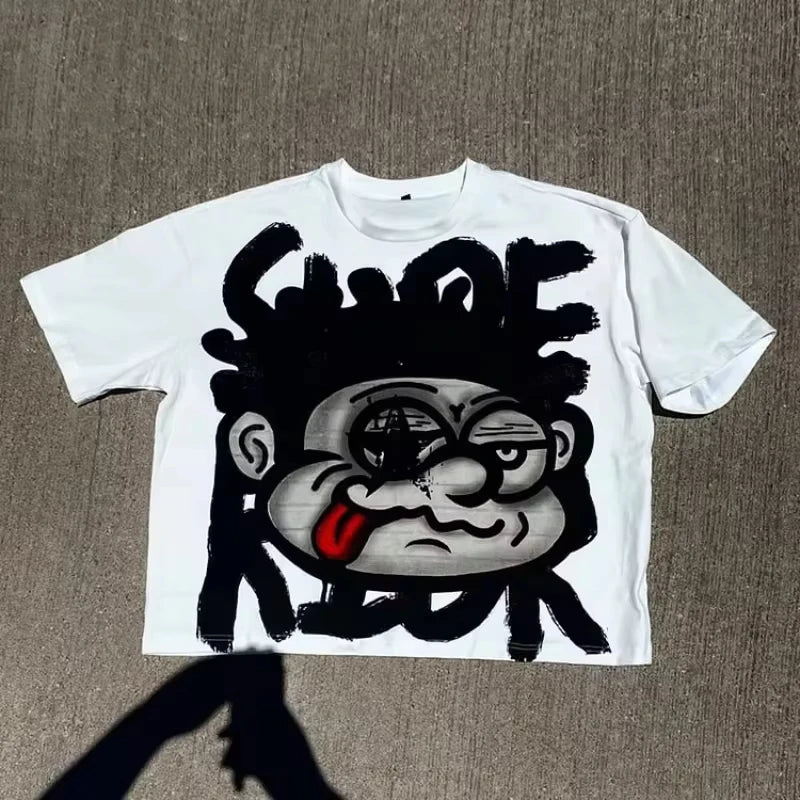 Big face graphic T-shirt