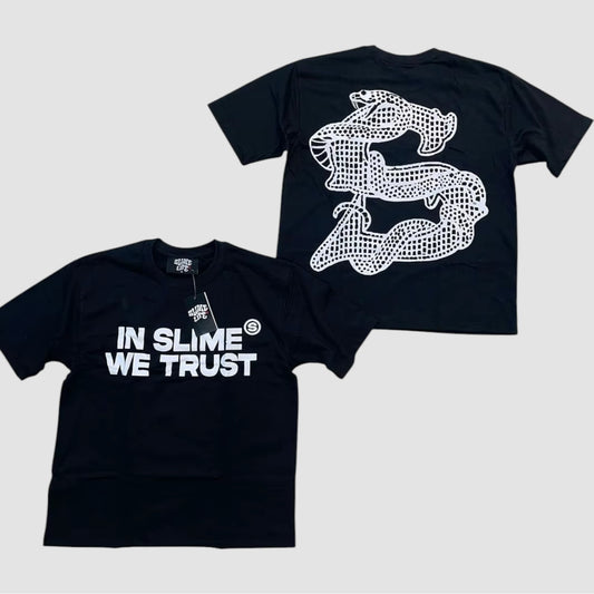 In slime we trust graphic T-shirt