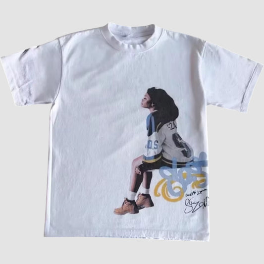 oversized sza graphic T-shirt