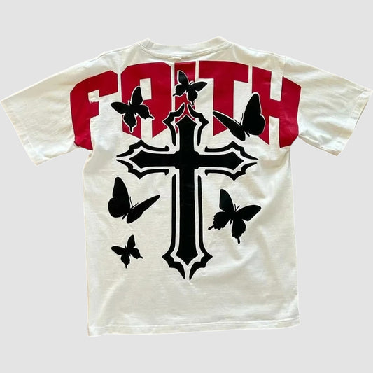 Faithg cross graphic T-shirt