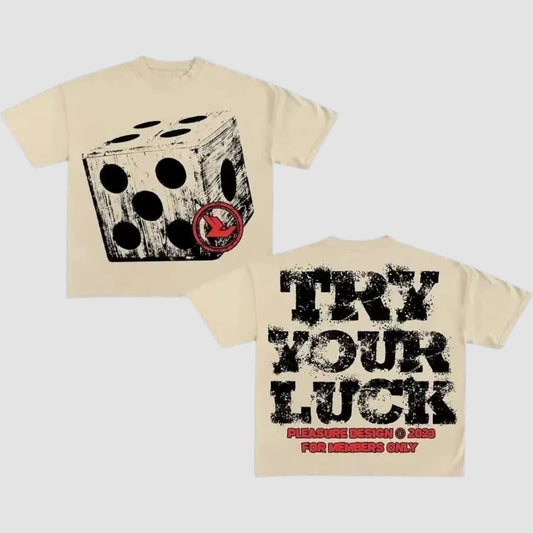 Try your luck graphic T-shirt